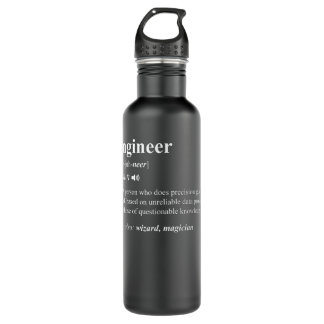 Engineer Definition Funny Engineering Mechanical C 710 Ml Water Bottle