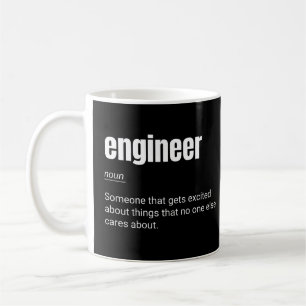 Engineer Definition Funny Nerd Engineering Coffee Mug