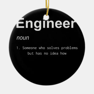 Engineer Definition s for Global Engineering Day Ceramic Ornament