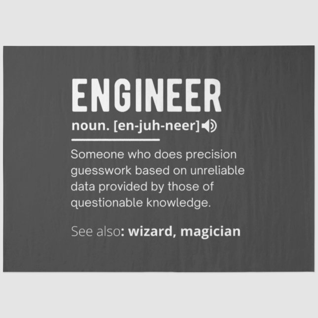 ENGINEER DEFINITION TISSUE PAPER (Front)