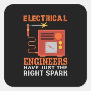 Engineer Electrical Engineers Have Just The Right Square Sticker
