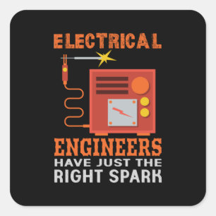 Engineer Electrical Engineers Have Just The Right Square Sticker