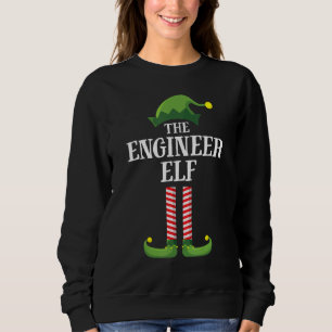 Engineer Elf Matching Family Group Christmas Party Sweatshirt