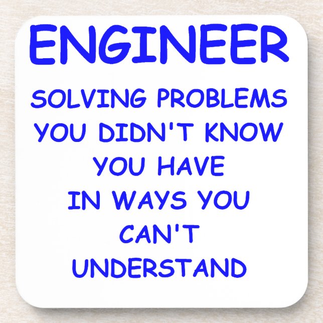 engineer engineering coaster (Front)