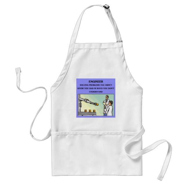 engineer engineering joke standard apron (Front)