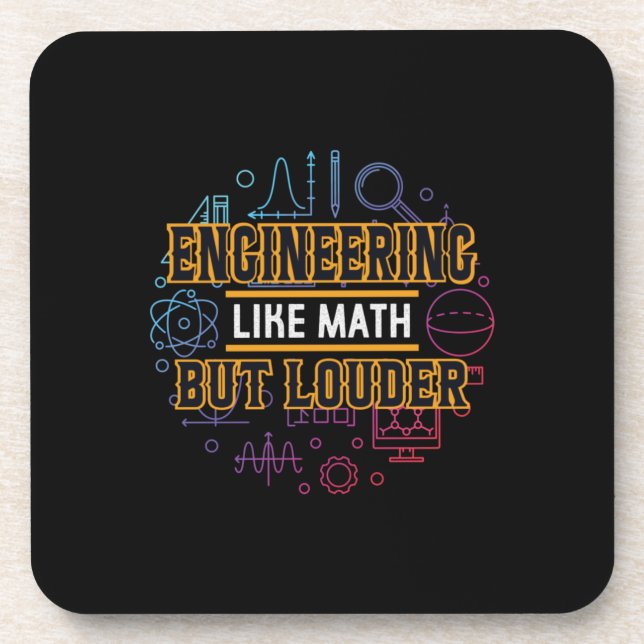 Engineer Engineering Like Math Coaster (Front)