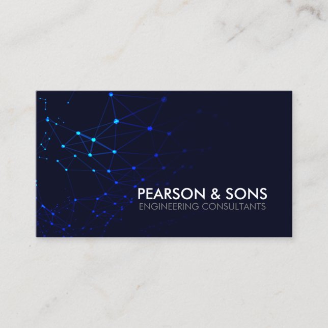 Engineer Engineering Technical Business Card (Front)