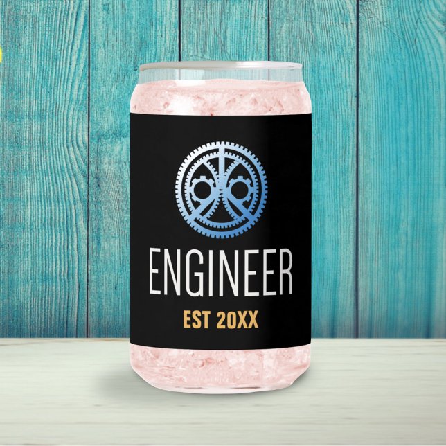 Engineer Established , Engineering Graduate Custom Can Glass (Creator Uploaded)