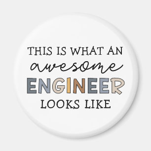 Engineer Funny Awesome Engineer Engineering Magnet