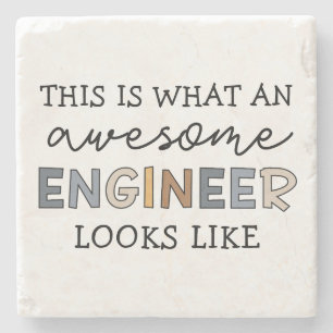Engineer Funny Awesome Engineer Engineering Stone Coaster