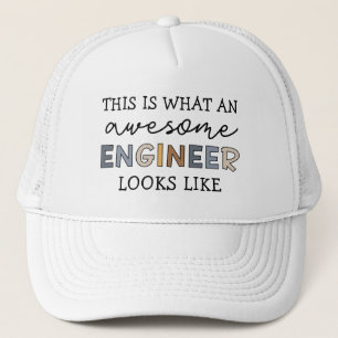 Engineer Funny Awesome Engineer   Engineering Trucker Hat