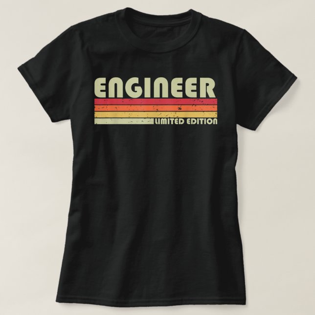 Engineer Funny Mechanical Civil Engineering Wizard T-Shirt (Design Front)