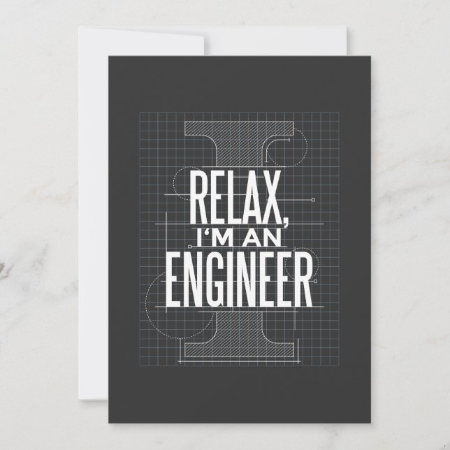 Engineer Funny Quote Invitation (Front)