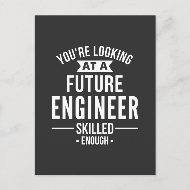 engineer gift postcard (Front)