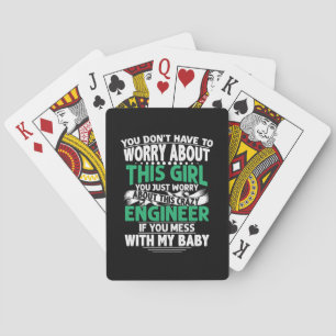 Engineer Girl Engineer Playing Cards