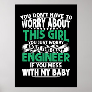 Engineer Girl Engineer Poster