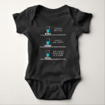 Engineer Glass Half Full: Funny Engineering Joke Baby Bodysuit<br><div class="desc">Perfect for Engineering Major college students,  Civil-Engineers,  mechanical engineers,  chemical engineers and more! This Engineering Joke Shirt is a great gift idea for birthdays,  graduation.</div>