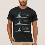 Engineer Glass Half Full: Funny Engineering Joke T-Shirt<br><div class="desc">Perfect for Engineering Major college students,  Civil-Engineers,  mechanical engineers,  chemical engineers and more! This Engineering Joke Shirt is a great gift idea for birthdays,  graduation.</div>