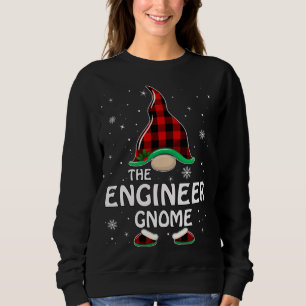 Engineer Gnome Buffalo Plaid Matching Family Chris Sweatshirt