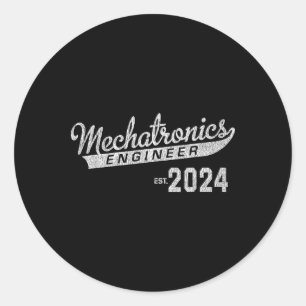 Engineer Graduation 2024 Classic Round Sticker