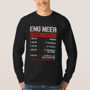 Engineer Hourly Rate Engineering Mechanical 1 T-Shirt