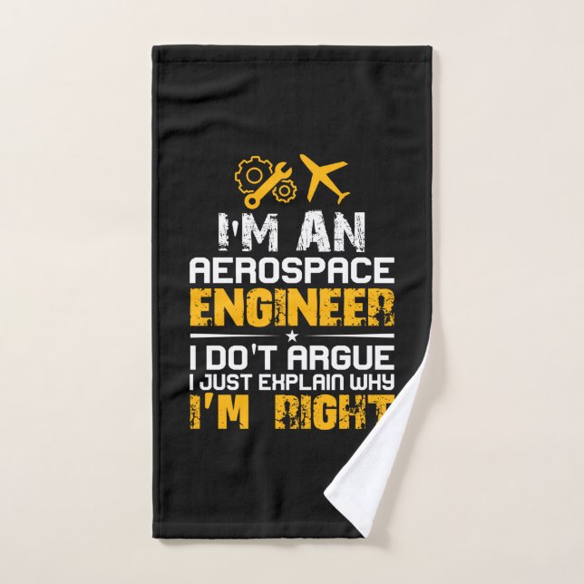 Engineer I Am A Aerospace Engineer Hand Towel (Hand Towel)