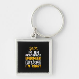 Engineer I Am A Aerospace Engineer Key Ring