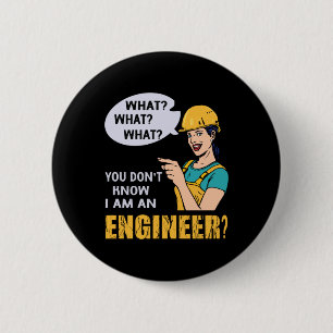 Engineer I Am An Engineer 6 Cm Round Badge
