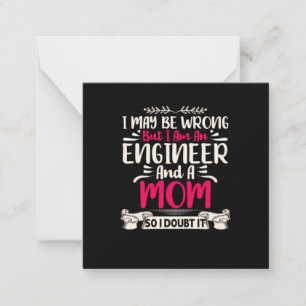 Engineer I Am An Engineer And A Mum Card
