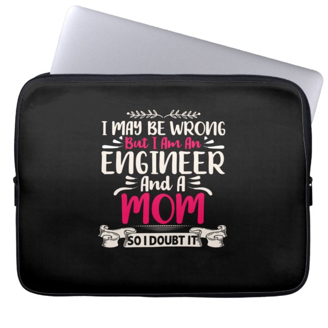 Engineer I Am An Engineer And A Mum Laptop Sleeve (Front)