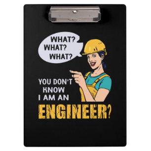 Engineer I Am An Engineer Clipboard