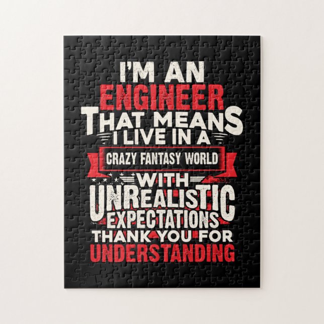 Engineer I Am An Engineer Jigsaw Puzzle (Vertical)