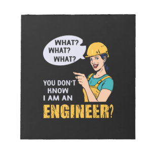 Engineer I Am An Engineer Notepad