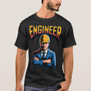 Engineer In Greek Letters Stem Nerd Humor T-Shirt
