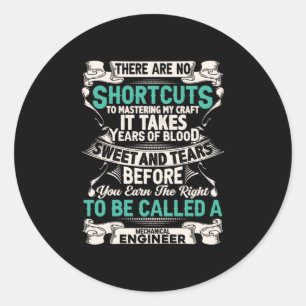 Engineer Mechanical Engineer Classic Round Sticker