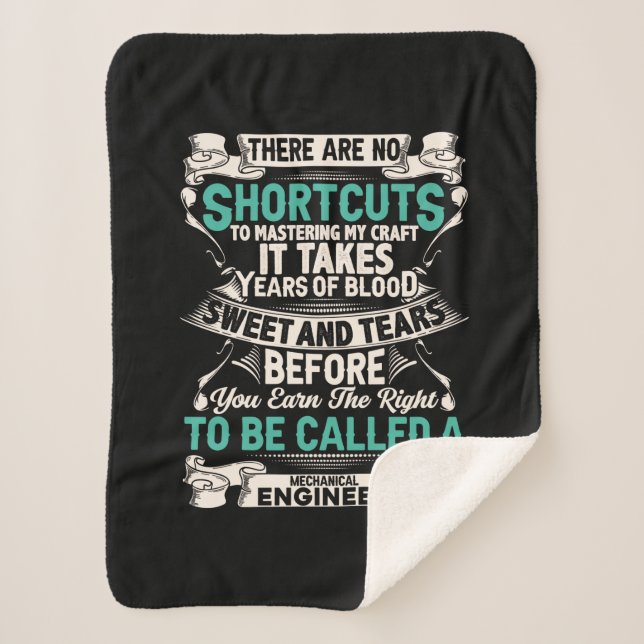 Engineer Mechanical Engineer Sherpa Blanket (Front)