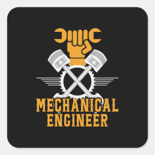 Engineer Mechanical Engineer Square Sticker