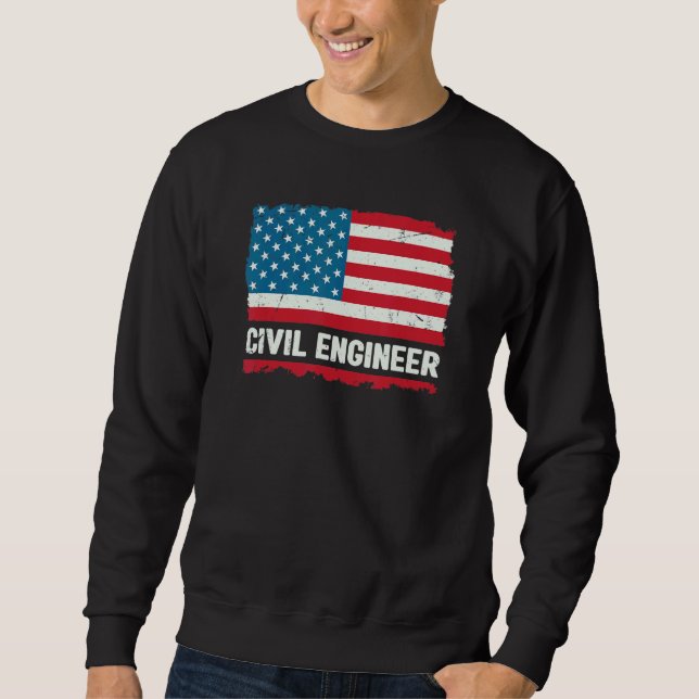 Engineer Men Women Civil Engineer Humor Tee (Front)