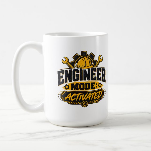 Engineer Mode Activated | Engineering Humour Coffee Mug (Left)