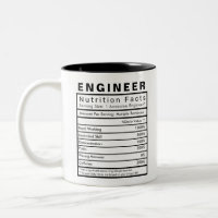 Engineer Nutrition Facts Statistics Funny