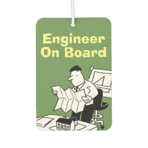 Engineer On Board Car Air Freshener