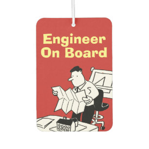 Engineer On Board Car Air Freshener