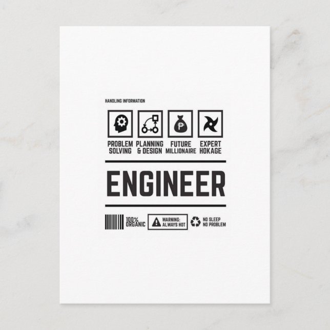 engineer postcard (Front)