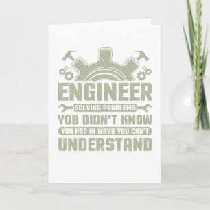 Engineer Problem Solver Engineering Career Card