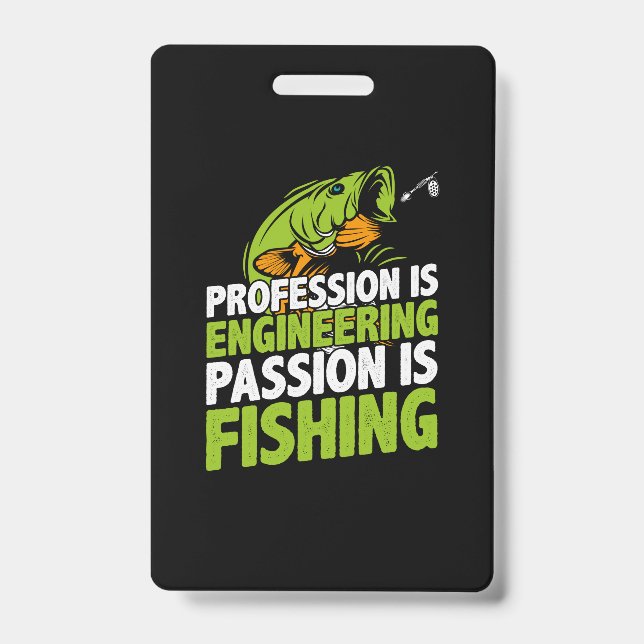 Engineer Profession Is Engineering ID Badge (Front)