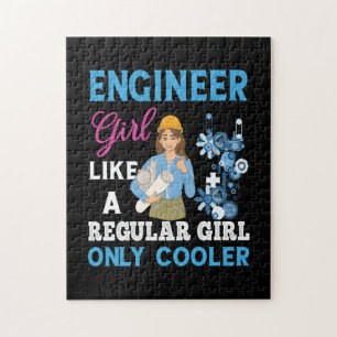 Engineer Proud Engineer Girl Jigsaw Puzzle