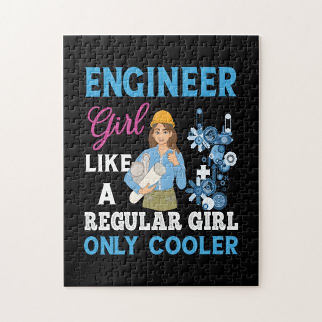 Engineer Proud Engineer Girl Jigsaw Puzzle (Vertical)