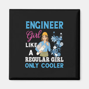 Engineer Proud Engineer Girl Magnet