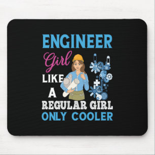 Engineer Proud Engineer Girl Mouse Pad