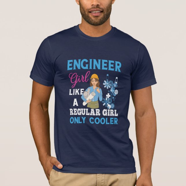 Engineer Proud Engineer Girl T-Shirt (Front)